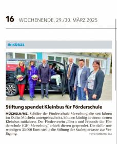 Wir bekommen einen neuen Bus.